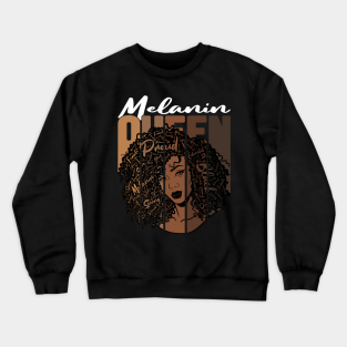 melanin queen crewneck sweatshirt